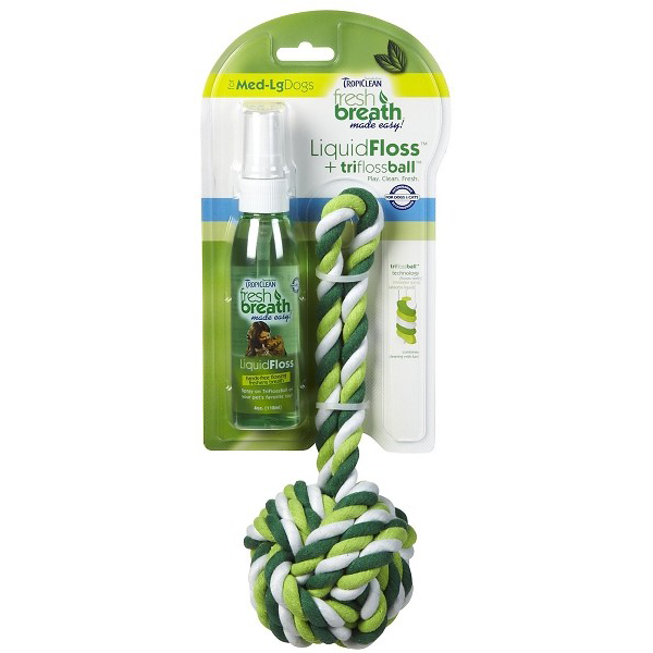 Tropiclean Liquid Floss Rope - Pisces Pet Emporium
