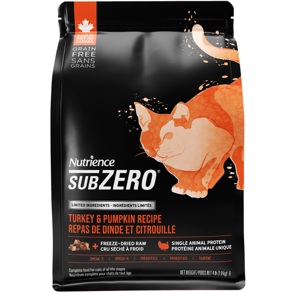 Nutrience SubZero Turkey & Pumpkin Limited Ingredient Cat Food