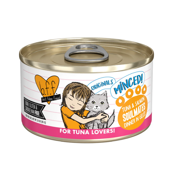 Weruva BFF Minced Tuna & Salmon Soulmates Wet Cat Food 85g