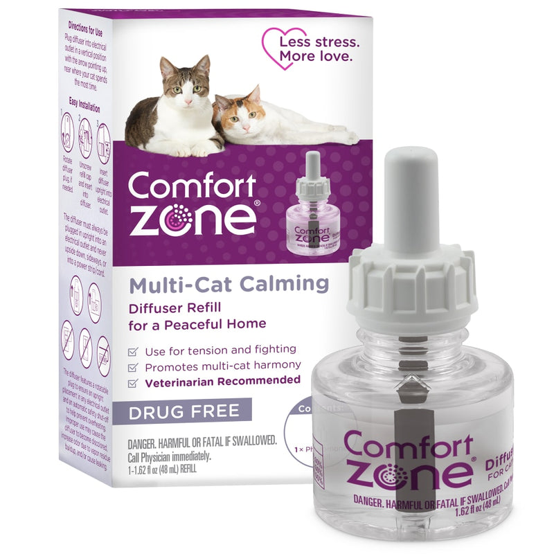 Comfort Zone Cat Multi-Cat Calming Diffuser Refill 1-Pack