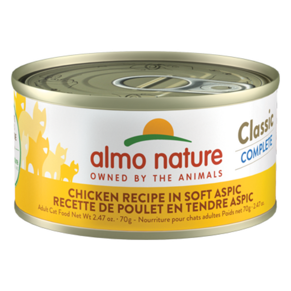 Almo Nature Classic Complete Chicken Recipe in Soft Aspic Wet Cat Food 70g