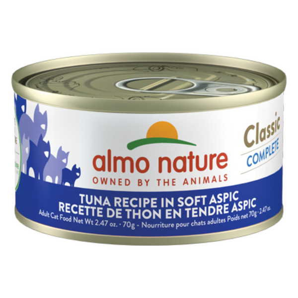 Almo Nature Classic Complete Tuna Recipe in Soft Aspic Wet Cat Food 70g