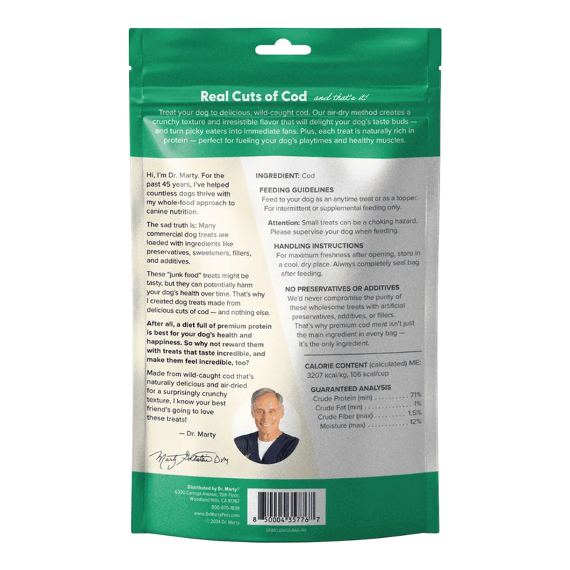Dr. Marty Cod Cracklers Dog Treats 113g
