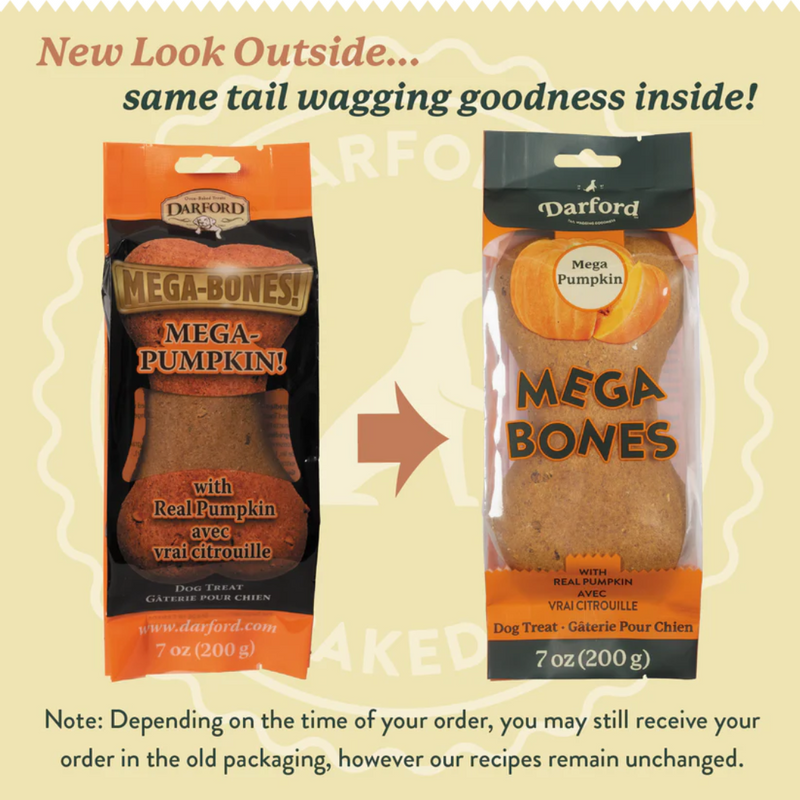 Darford Mega Bones Pumpkin Dog Treat 200g
