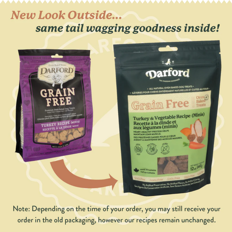 Darford Grain Free Turkey & Vegetable Recipe Mini Dog Treats 340g