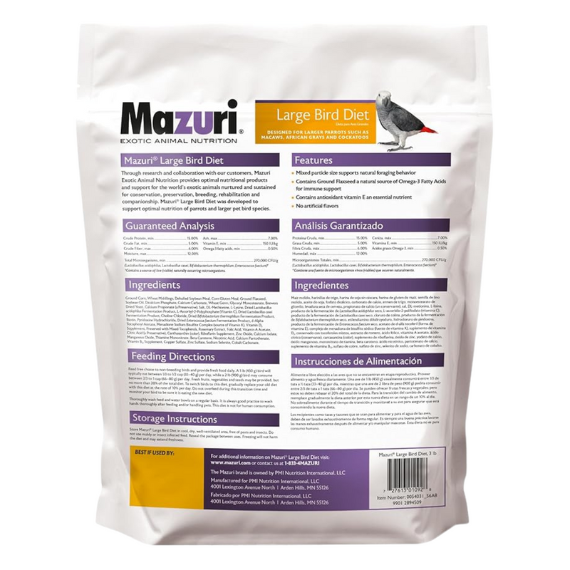 Mazuri Large Bird Diet 1.36kg