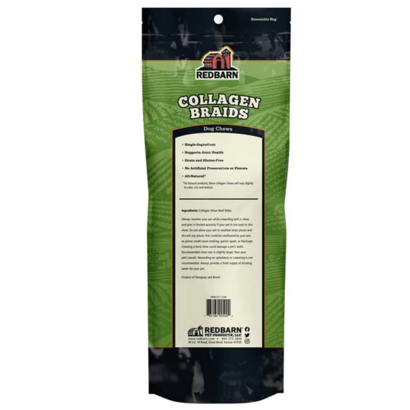 Redbarn Collagen Braids Dog Chews Large 2-Count 86g
