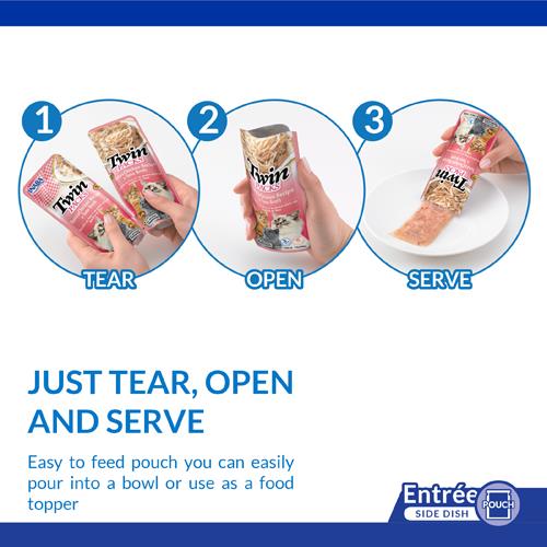 Inaba Twin Packs Tuna & Chicken Recipe in Tuna Broth 80g
