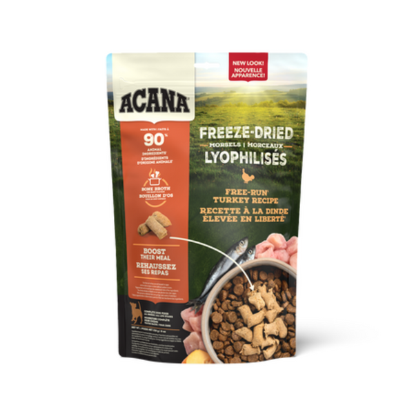Acana Freeze-Dried Morsels Free-Run Turkey Recipe Dog Food 227g