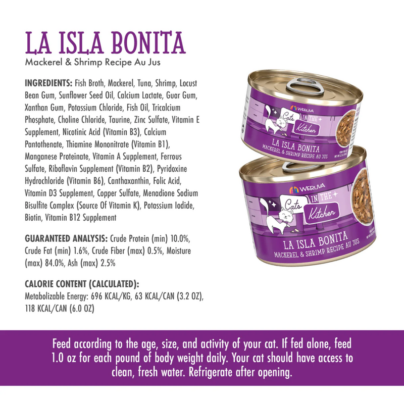 Weruva Cats in the Kitchen La Isla Bonita Wet Cat Food 90g