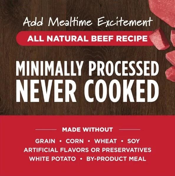 Instinct Raw Boost Shakers All Natural Beef Recipe 5.5oz