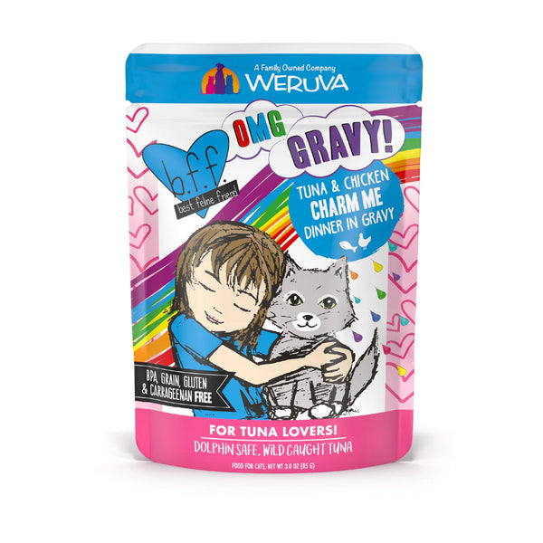 Weruva BFF OMG Gravy Tuna & Chicken Charm Me Wet Cat Food Pouch 85g