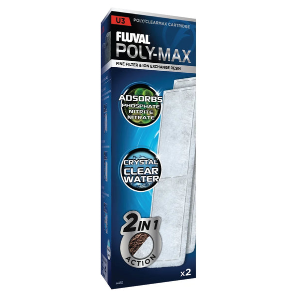 Fluval Poly-Max Cartridge for U3 Underwater Filter 2-Pack