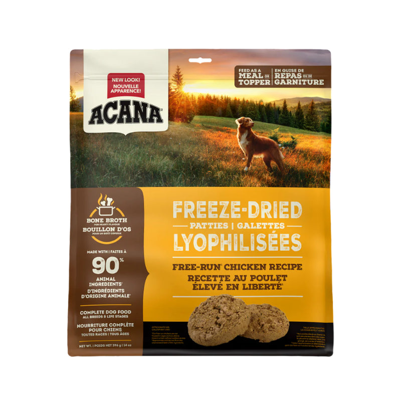 Acana Freeze-Dried Patties Free-Run Chicken Recipe Dog Food 397g