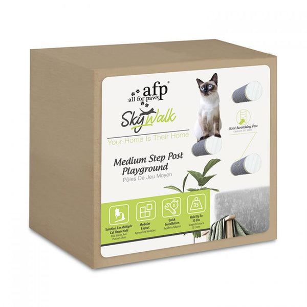 All For Paws Skywalk Step Post Playground - Medium 3 Pack