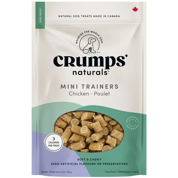 Crumps' Naturals Semi Moist Chicken Mini Trainers Dog Treats 300g