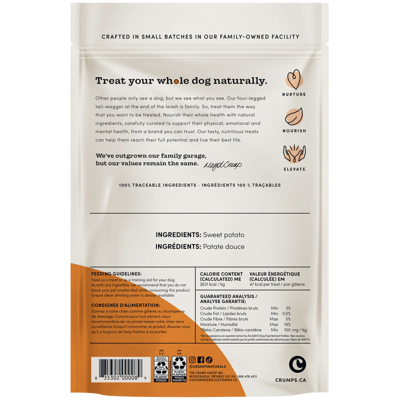 Crumps' Naturals Sweet Potato Chews Dog Treats 330g