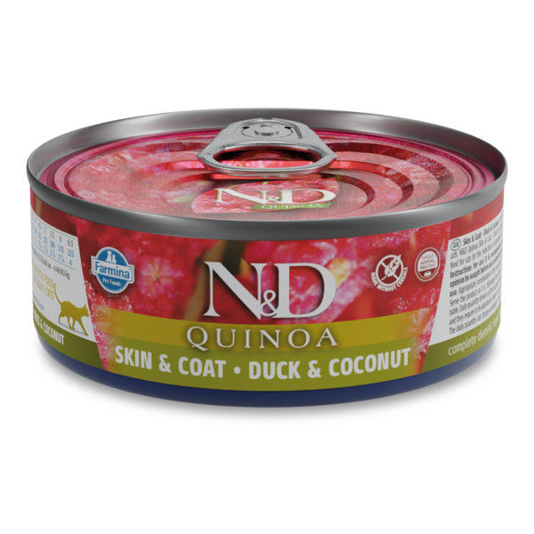 Farmina N&D Quinoa Skin & Coat - Duck & Coconut Recipe Wet Cat Food 80g