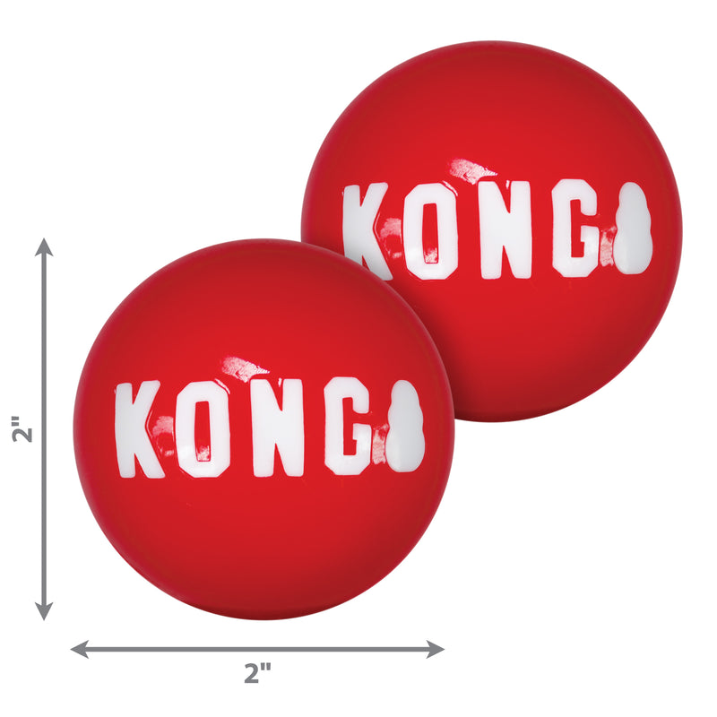Kong Signature Balls Small 2-Pack Dog Toy