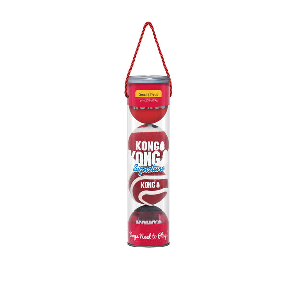 Kong Signature Balls Small 4-Pack Dog Toy
