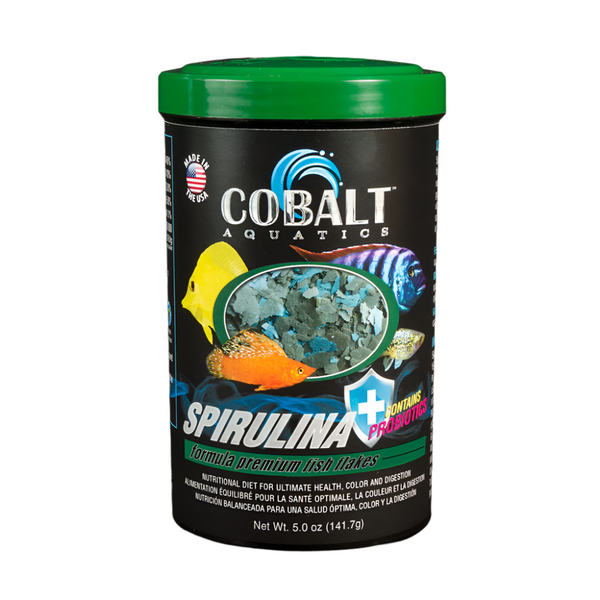 Cobalt Aquatics Spirulina Formula Premium Fish Flakes 141.7g