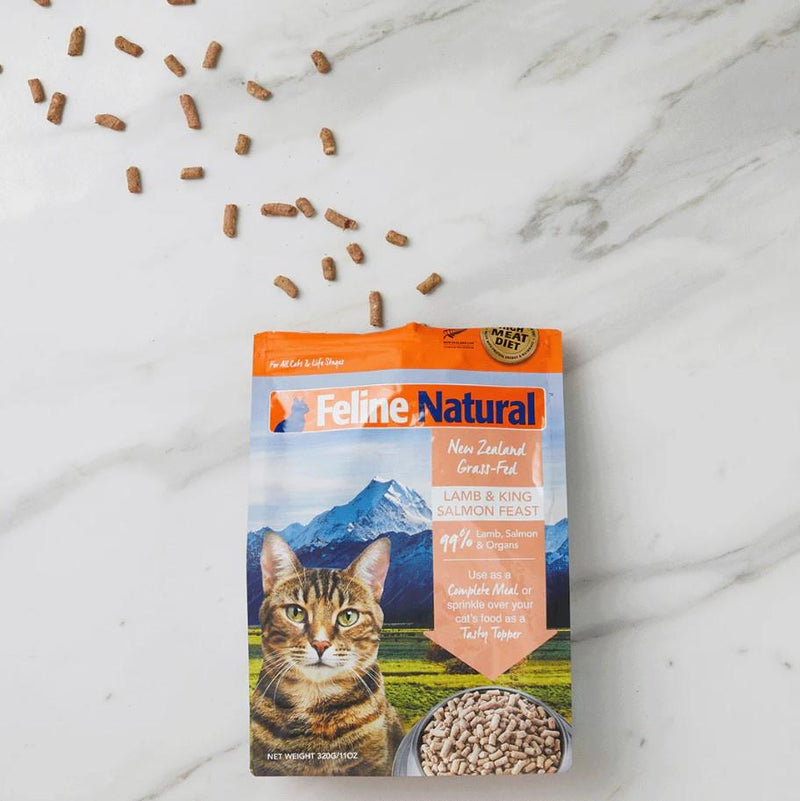 Feline Natural Lamb & King Salmon Feast Freeze-Dried Cat Food
