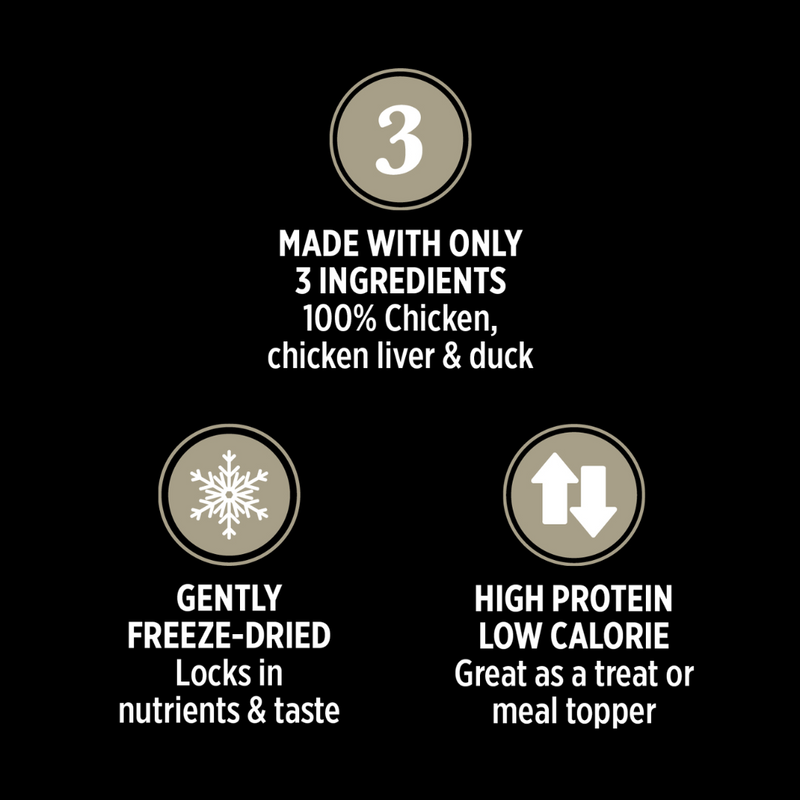 Nutrience SubZero Freeze-Dried Chicken, Chicken Liver & Duck Cat Treats 30g