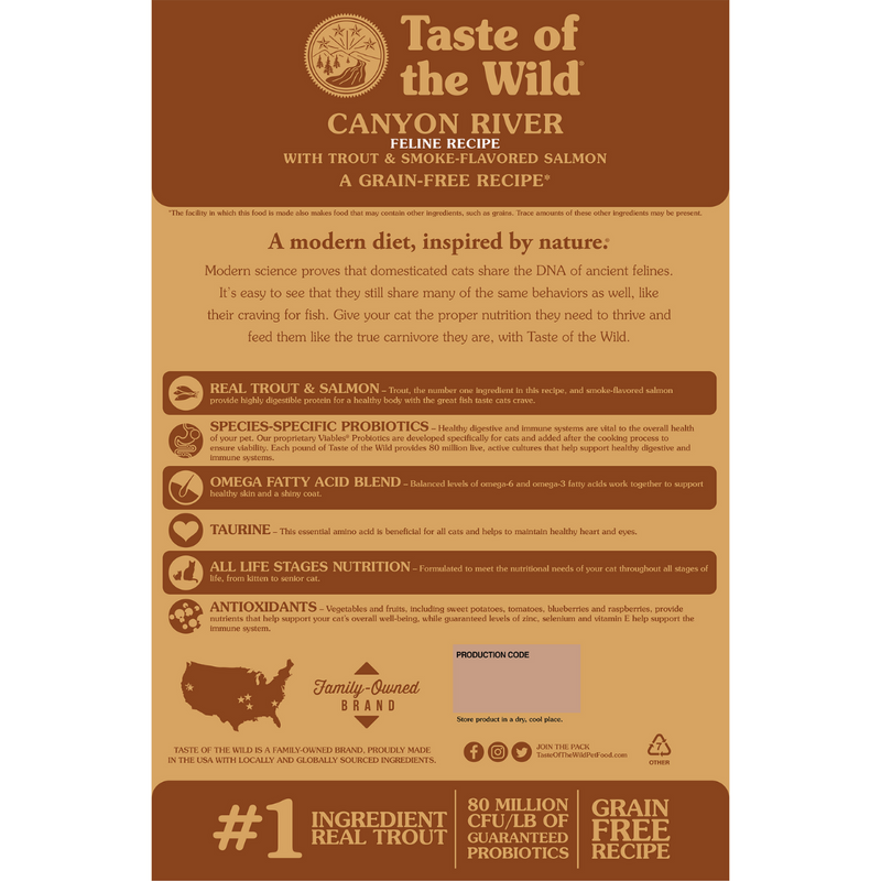 Taste of the Wild Canyon River Cat Food 6.35kg