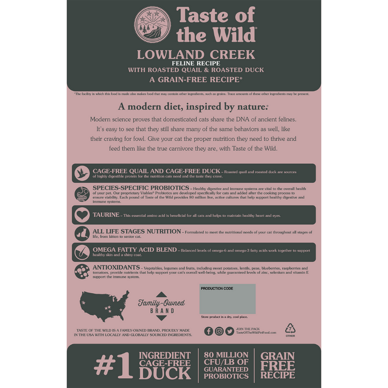 Taste of the Wild Lowland Creek Cat Food