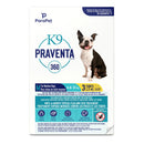 K9 Praventa 360 Flea & Tick Treatment - Medium Dogs 4.6 kg to 11 kg