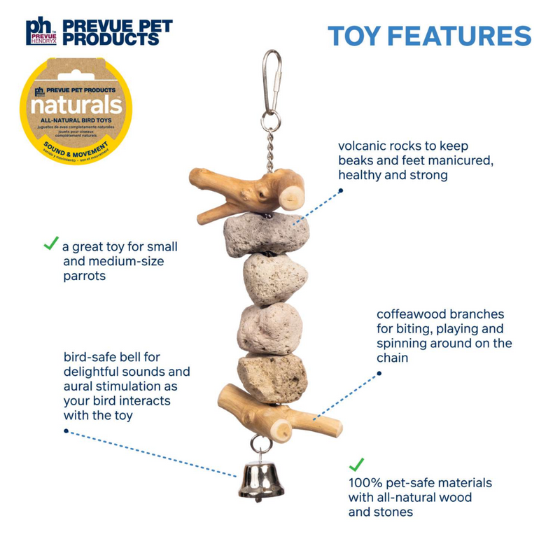 Prevue Pet Products Block Rock Bird Toy