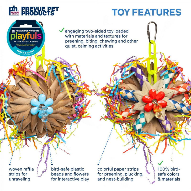 Prevue Pet Products Preening Wheel Bird Toy
