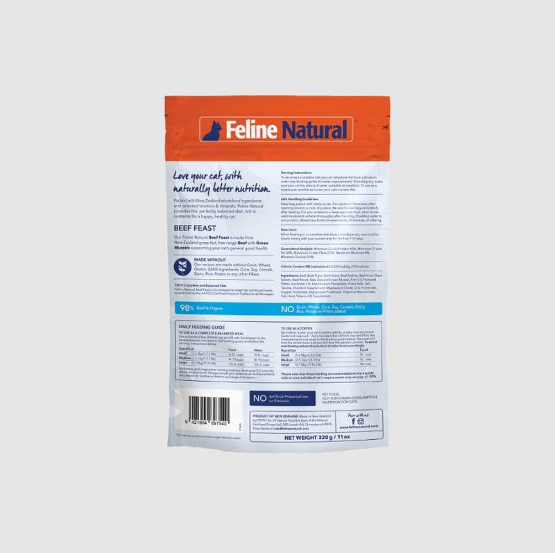 Feline Natural Beef Feast Freeze-Dried Cat Food