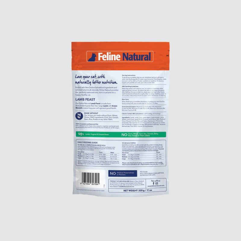 Feline Natural Lamb Feast Freeze-Dried Cat Food