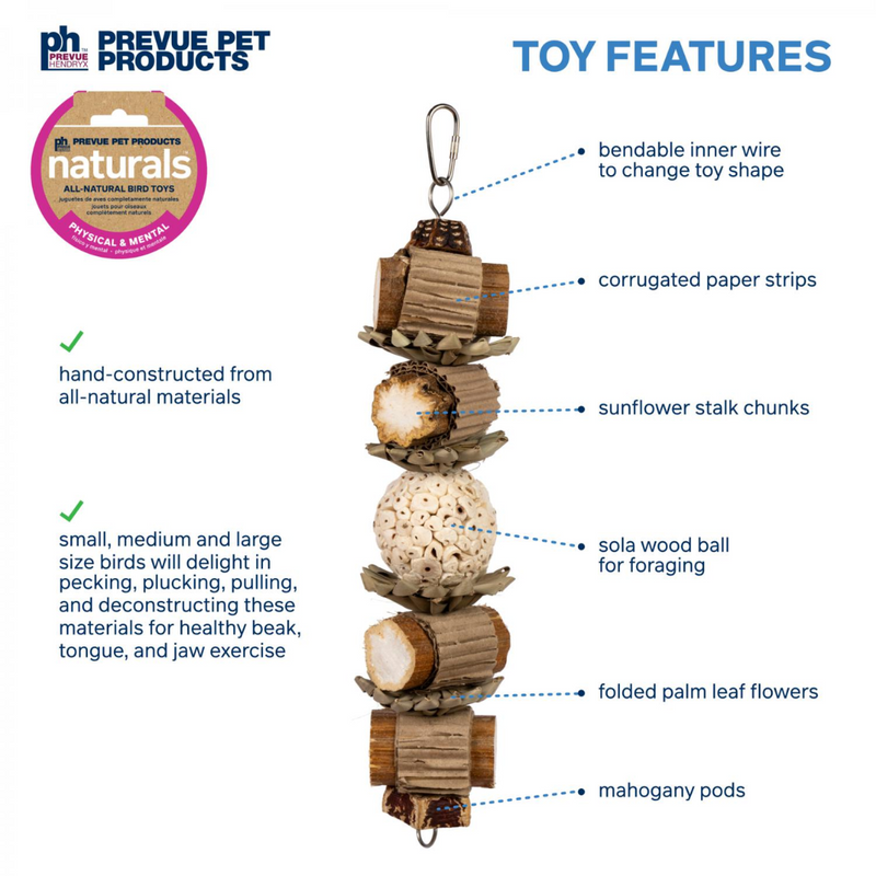Prevue Pet Products Lumberjack Stack Bird Toy