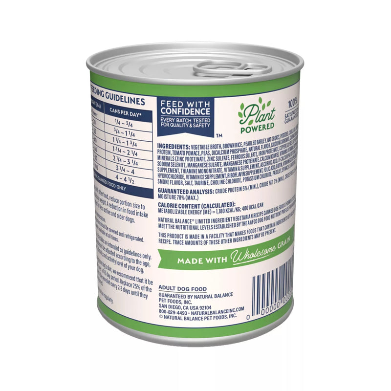 Natural Balance Limited Ingredient Vegetarian Recipe Wet Dog Food 368g