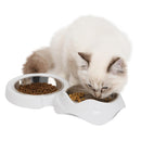 Catit Pixi Feeding Double Dish Stainless | Pisces