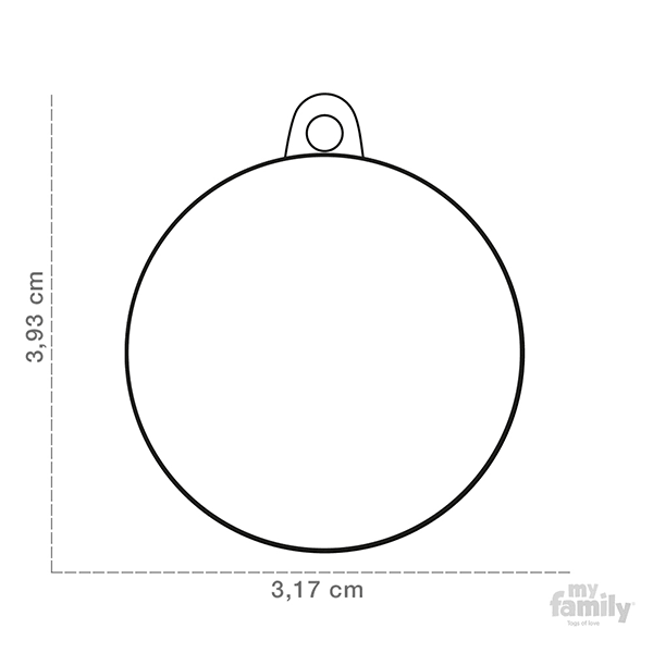 My Family Circle & Heart Pet ID Tag - Pisces Pet Emporium