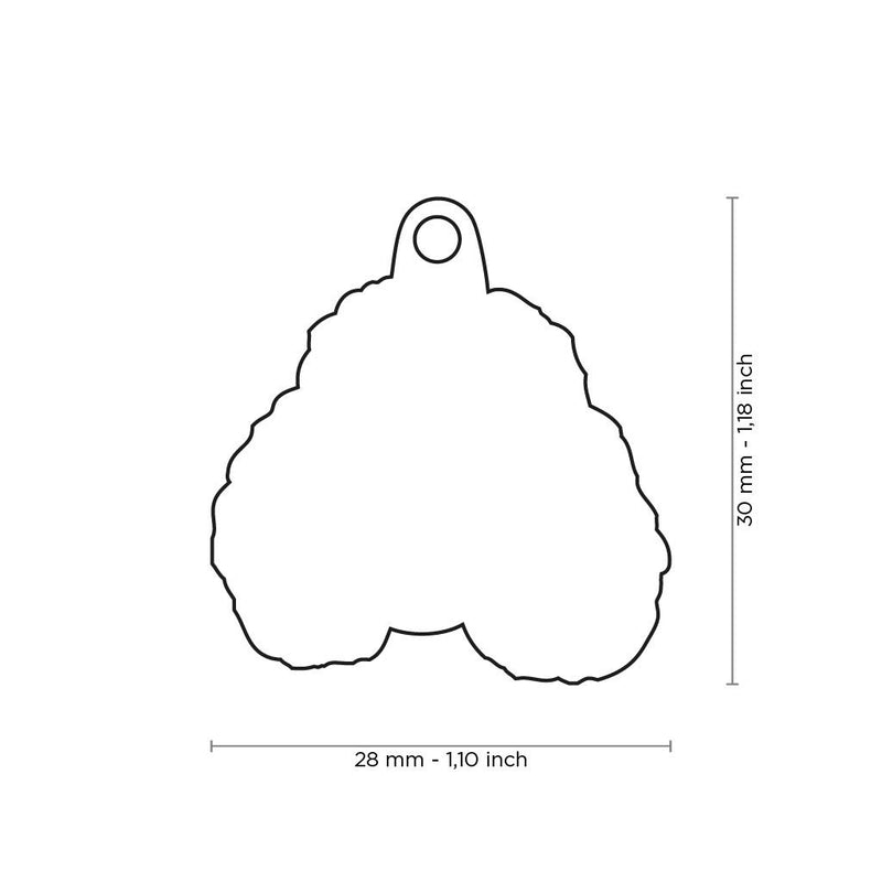 MyFamily Pet ID Tag - Poodle