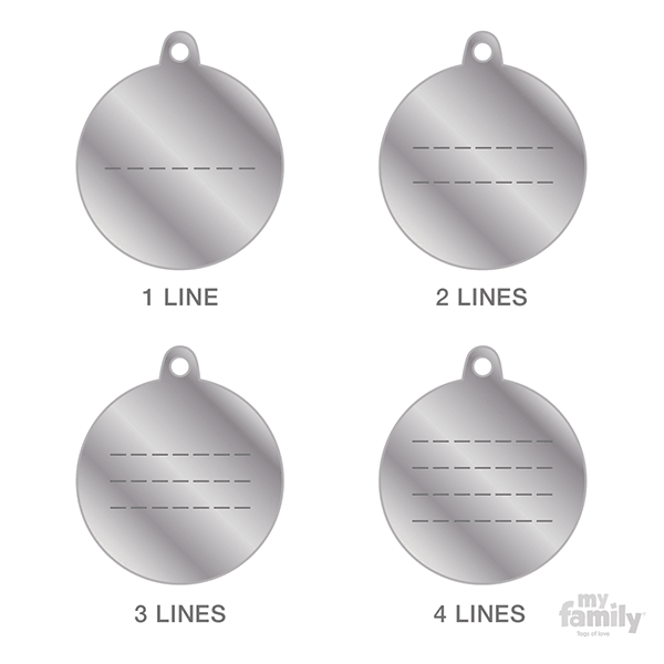 My Family Circle & Heart Pet ID Tag - Pisces Pet Emporium