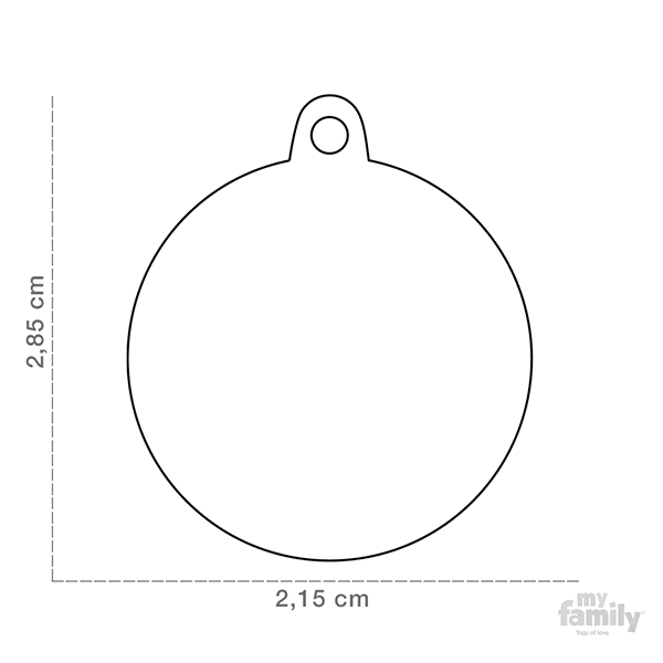 My Family Circle & Heart Pet ID Tag - Pisces Pet Emporium