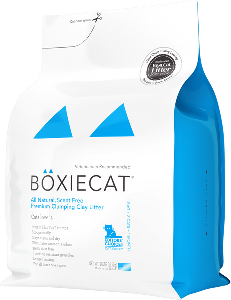 Boxie Cat Clay Cat Litter Multicat Low Track | Pisces