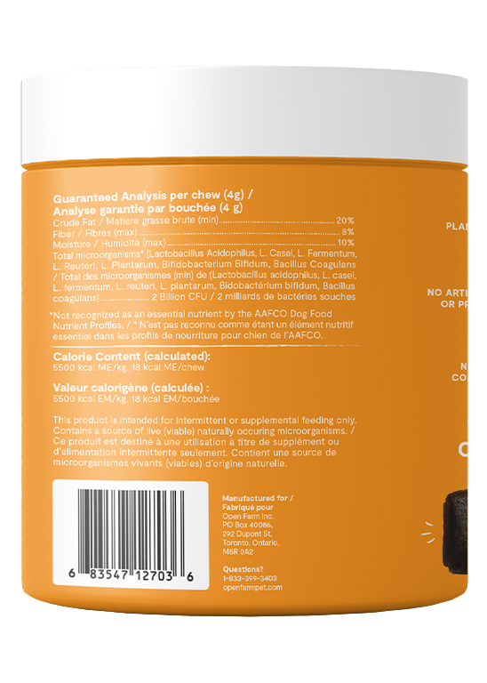 Open Farm Probiotic Supplement Chew Dog | Pisces
