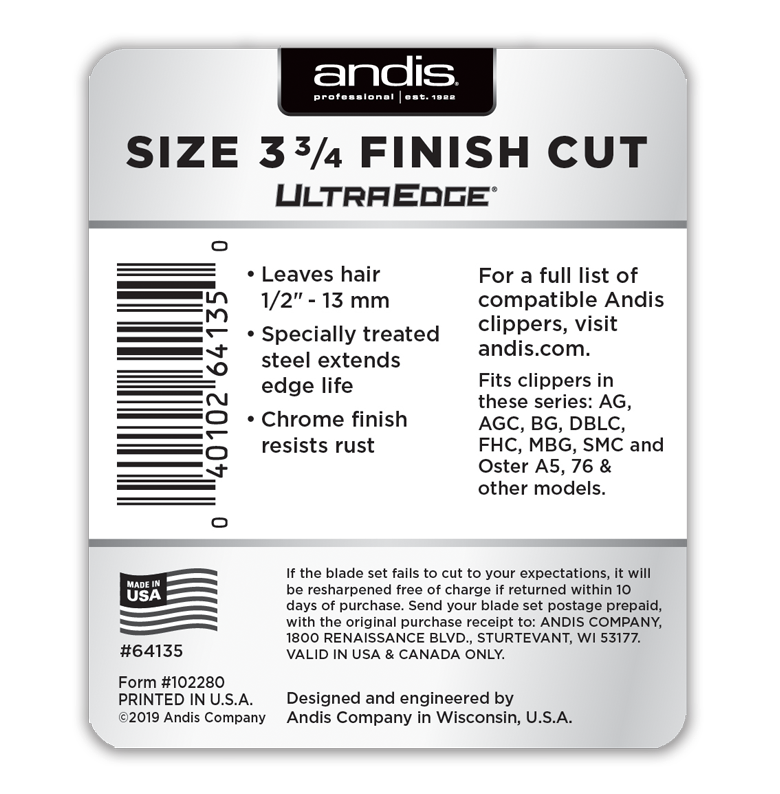 Andis UltraEdge Professional Grooming Blades | Pisces