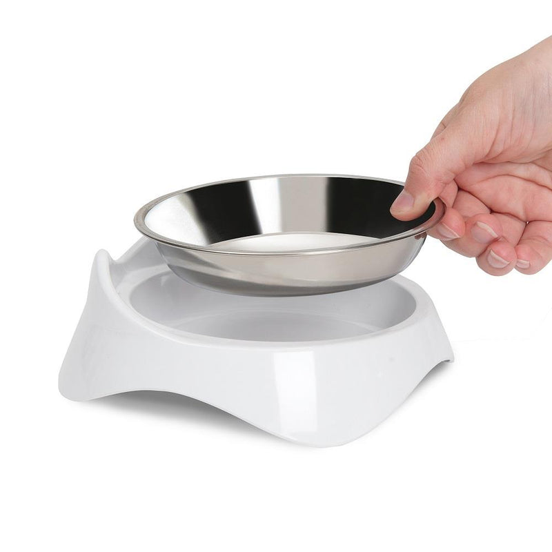 Catit Pixi Feeding Dish Stainless Steel | Pisces