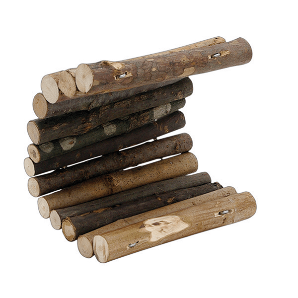 Living World Tree House Real Wood Logs Medium - Pisces Pet Emporium