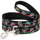 Buckle-Down Sugar Skull Zarape - Collar/Leash - Pisces Pet Emporium