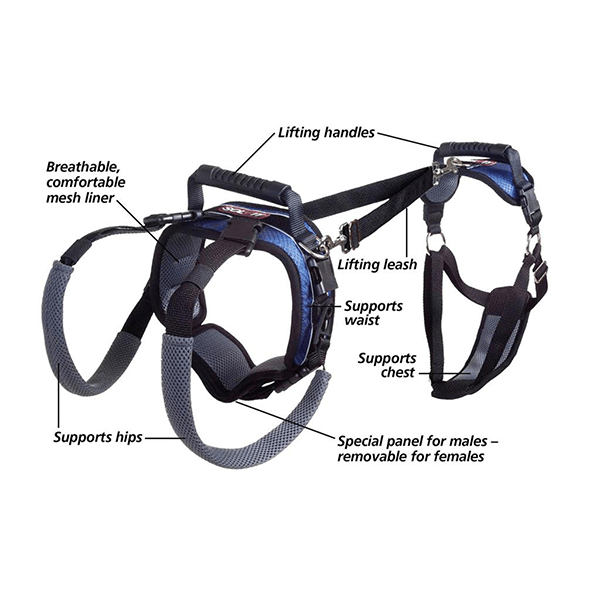 Solvit Lifting Aid Full Front & Back Kit - Large - Pisces Pet Emporium
