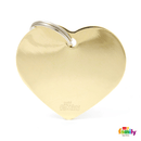 My Family Gold Heart Pet ID Tag - Pisces Pet Emporium