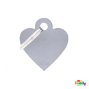 My Family Small Heart Aluminum Pet ID Tag - Pisces Pet Emporium